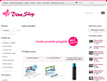 Tablet Screenshot of divashop.lv